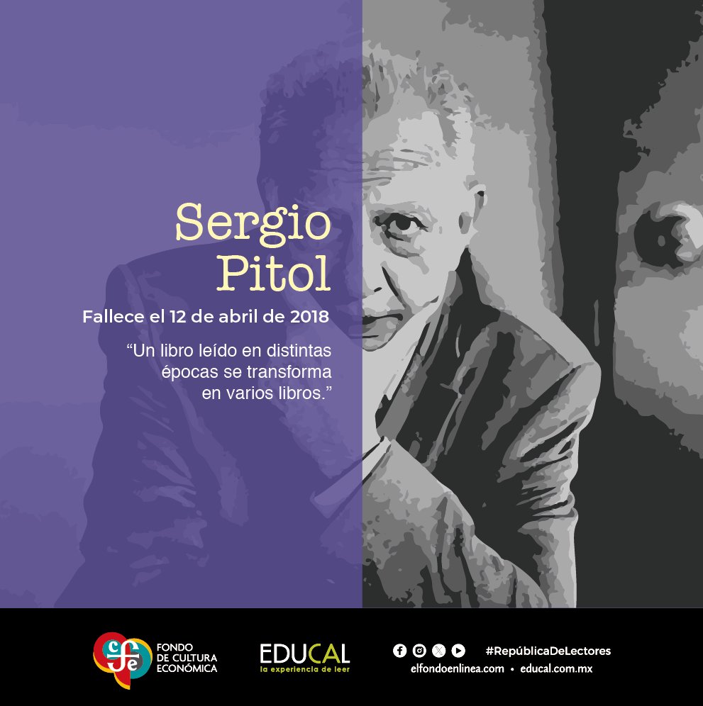 Recordamos a #SergioPitol, escritor mexicano, quien muere un día como hoy de 2018, considerado como uno de los autores más importantes para las letras mexicanas.

#RepúblicaDeLectores #LeerTransforma