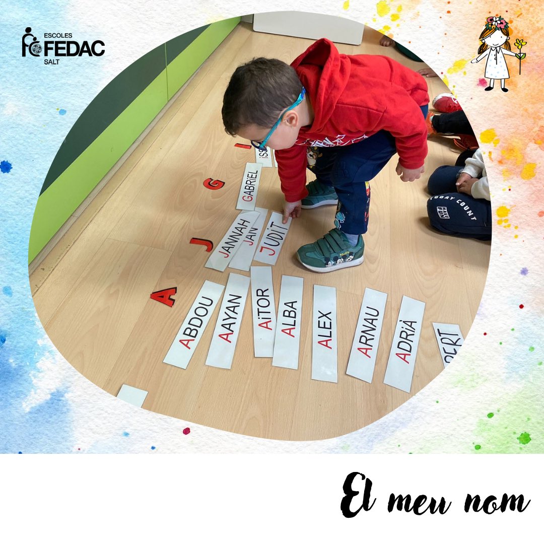 FEDACSalt's tweet photo. Les formiguetes d’I3 treballem el nostre nom. És en aquesta edat quan estem en plena construcció de la pròpia identitat, i trobem el sentit del codi escrit en el nostre nom.

Cada dia anem fent passes en l’autoconeixement i en com representar-ho. 

@escolesfedac #ElNom https://t.co/lWtwaM9aF9