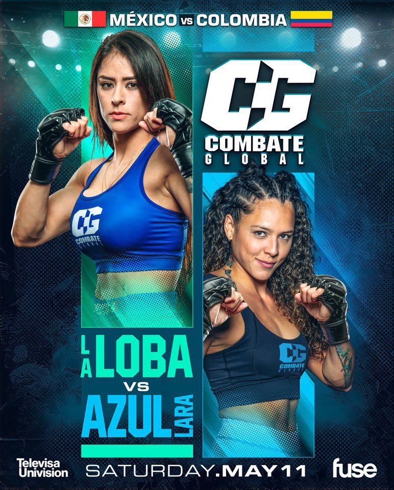 Lucero “La Loba” Acosta vs. Alejandra Lara will be the Combate Global main event on May 11th in Miami, Florida. #CombateGlobal | @campbellcombate