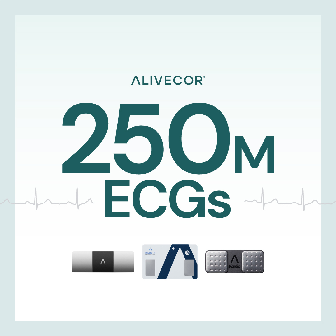 We are proud to share that we have surpassed 250 million ECGs recorded on Kardia devices - touching the lives of millions. This wealth of heart data is helping us develop and train our next generation of AI algorithms to further advance cardiac care and empower even more patients…