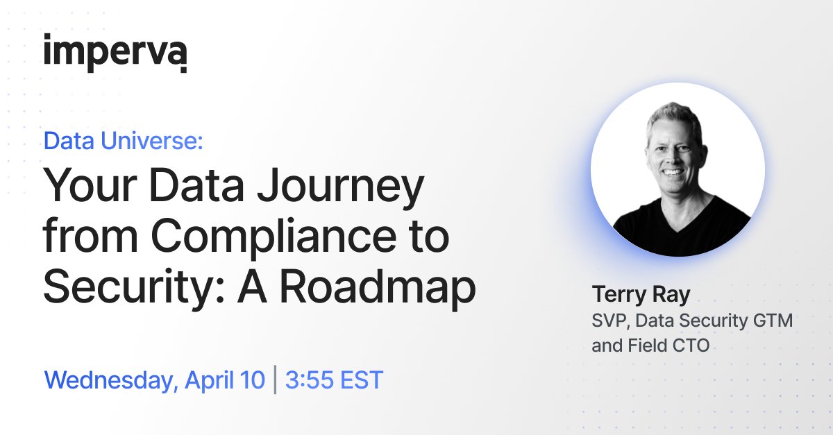 Headed to @DUNYevent next week? Don't miss @TerryRay_Fellow's session to learn about the differences between compliance and security with practical guidance on how to securely navigate your compliance journey: okt.to/E0l6aY #DataUniverse2024