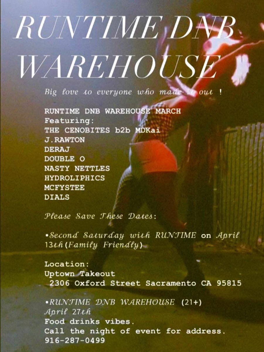 RuntimeDnb's tweet image. #Drumnbass #Sacramento #Undergrounddnb #junglist