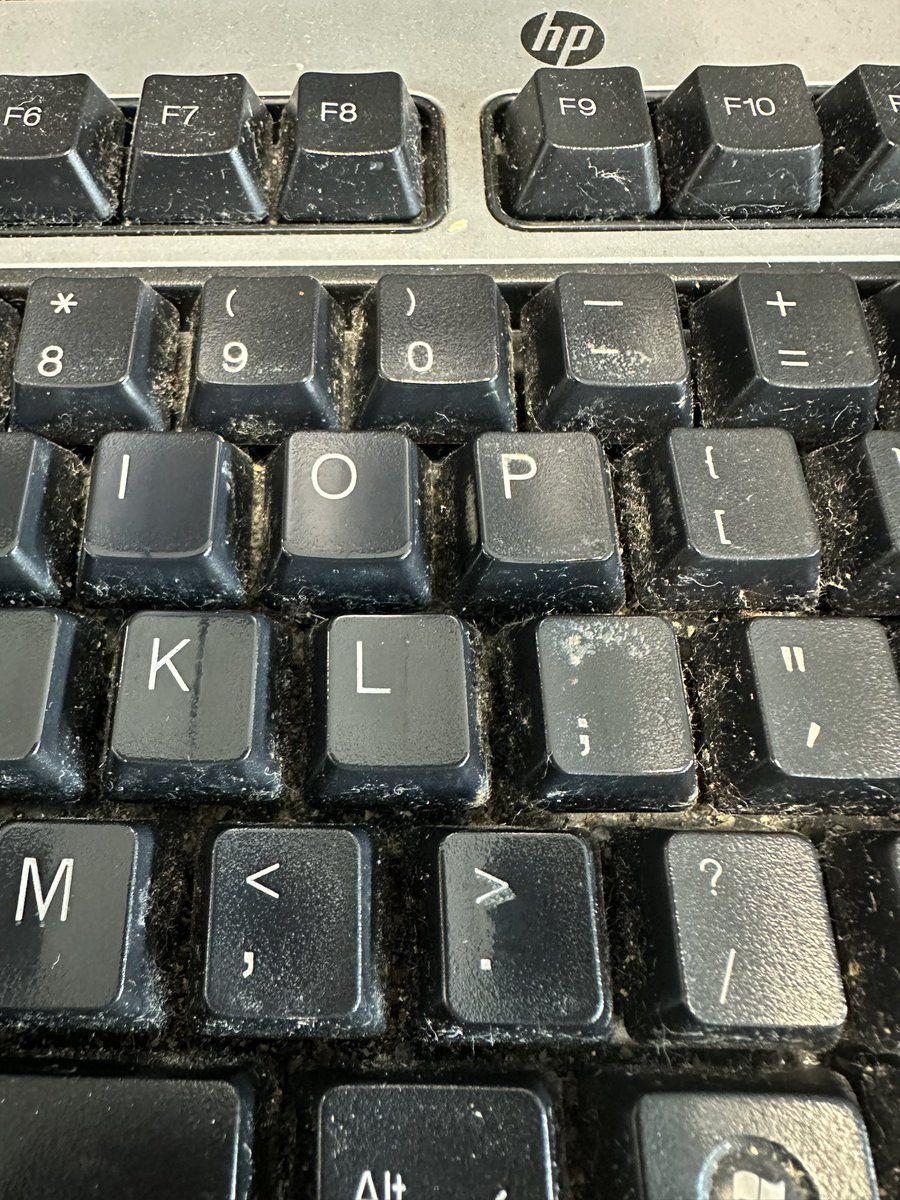 The sheer terror when my phone flipped to camera mode and I saw my keyboard up close. How’s yours look? 😩🤮🤢 #KeyboardAwards