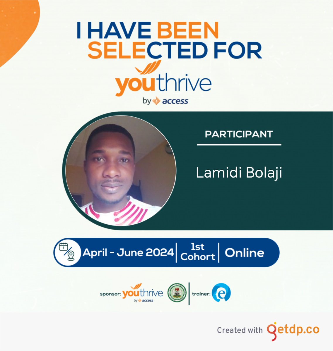 I'm happy to be a participant and thanks to access bank.

#youthrive #careerexinternship #elitepath #accessbank