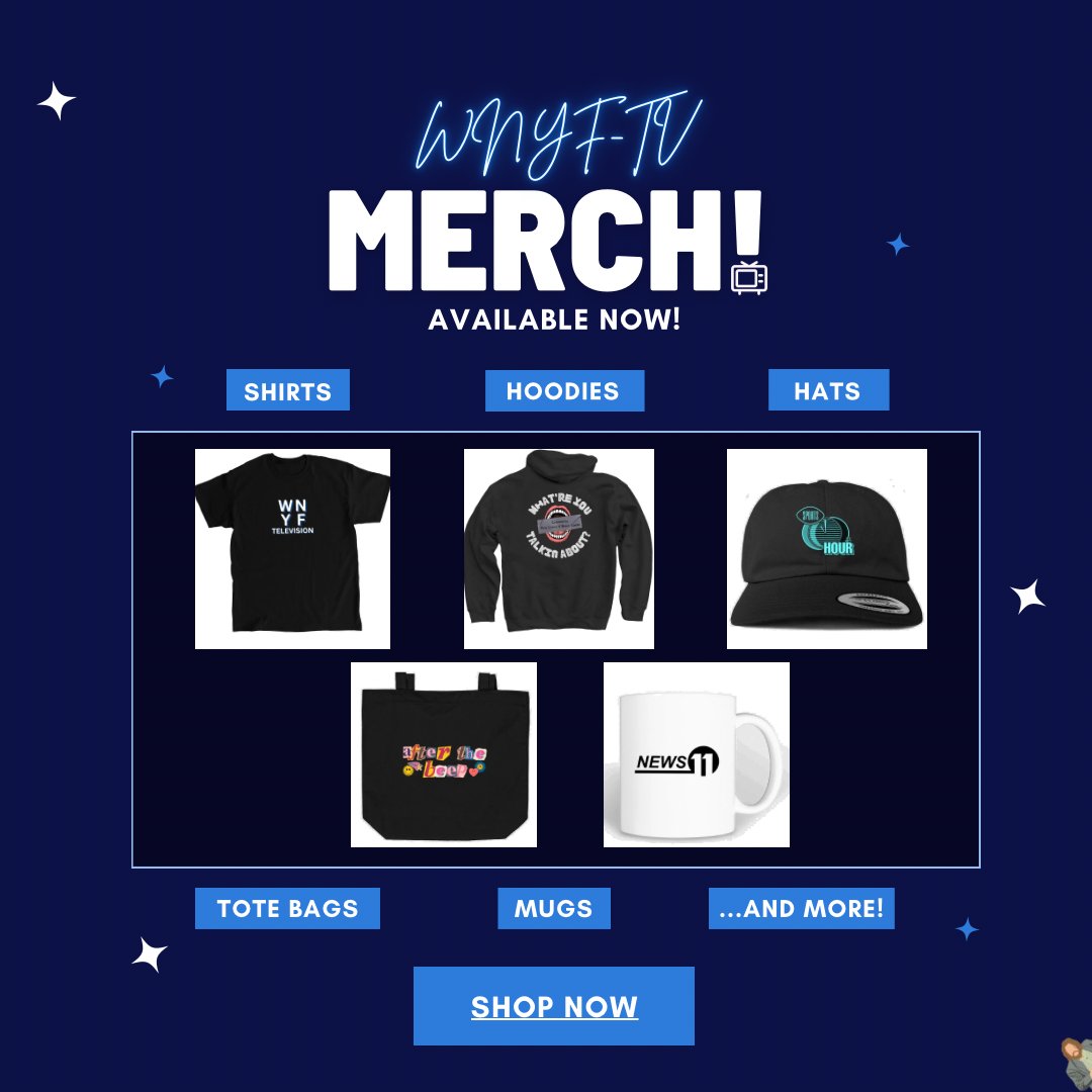 wnyftv's tweet image. Hello all! We're thrilled to announce that we have OFFICIAL WNYF-TV #merch!! Your purchases will directly support the station, allowing us to continue broadcasting and doing what we do! Don't pass up on this opportunity to support our 2023–2024 shows!

bonfire.com/store/wnyf-tel…