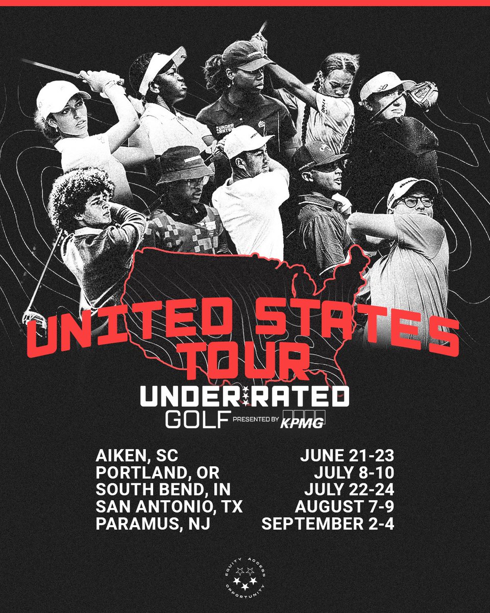 We are just months away from the third season of the Underrated Golf Tour. 👀 See you in South Carolina, Oregon, Indiana, Texas, and New Jersey. It’s gonna be a movie! 📹 #ugtour #golf #stayunderrated