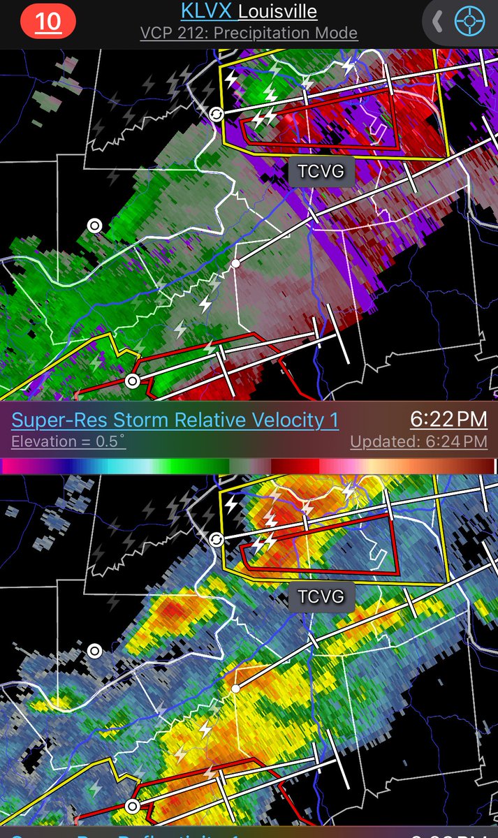 ⁦⁦@FloridaTechAMS⁩ A tale of two mesos. This evening in N. Kentucky…