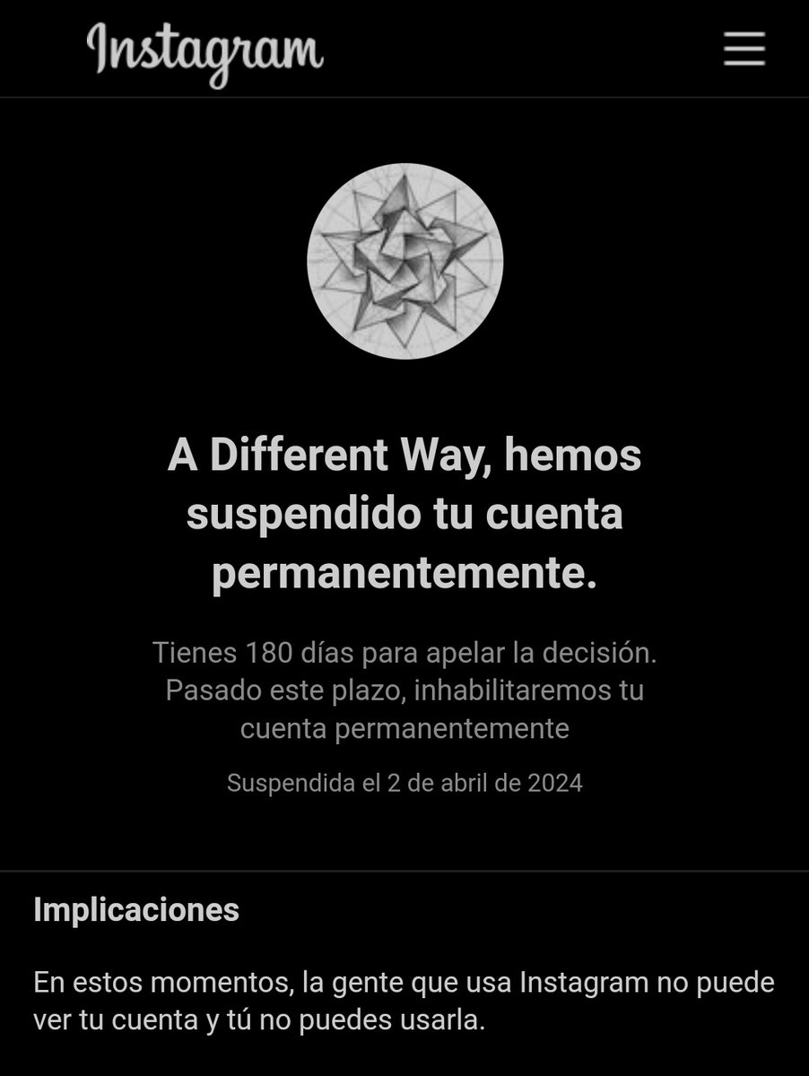 ADifferentWay__'s tweet photo. Me han borrado mi cuenta de Instagram 😤
¿Qué debería hacer? https://t.co/DILem7Ks3G