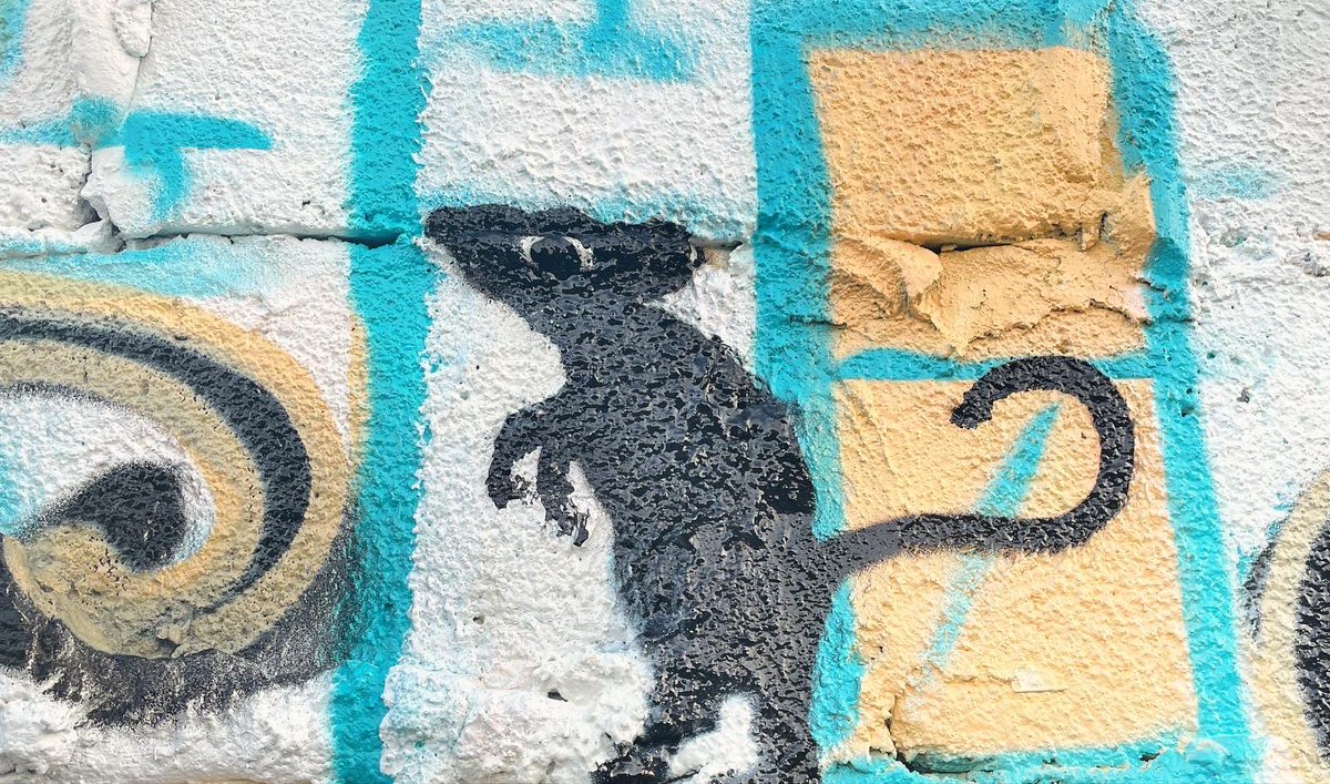 I painted a big crab on a big wall