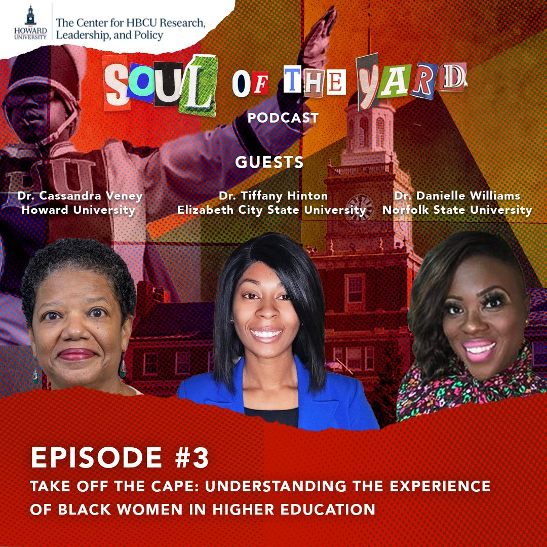 📢Tune in to listen to episode 3 of our SOUL of the Yard podcast on Spotify! Hear from phenomenal women who delve into the unique institutional experiences Black women encounter in higher education! #thehbcucenter #hbcus podcasters.spotify.com/pod/show/soulo…