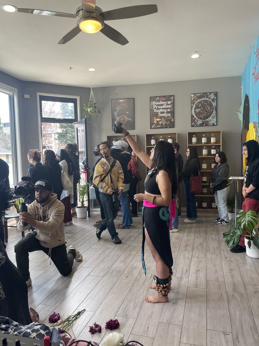 Still processing our beautiful Grand Opening of our Community Pharmacy/Apothecary in Oakland. A packed house and a beautiful panel of women & non-binary herbalists that represented the African, Latine, Caribbean, Palestinian, Asian diaspora. So powerful to witness this movement.