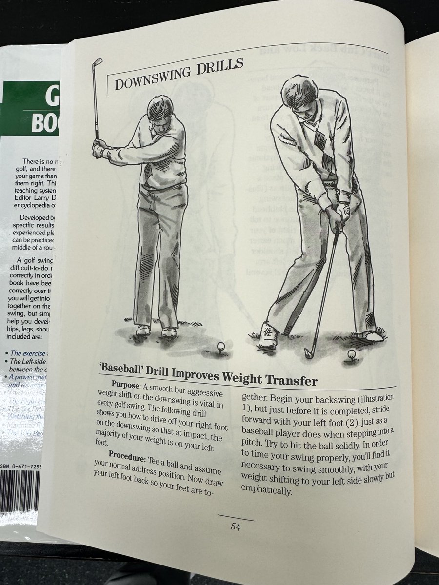 From the first book I wrote: The “step and swing” drill. The most simple drill you can do to learn sequencing. Like a baseball hitter, stride 1st! #titleist #jimmcleanbiltmore #1golfschool ⁦@BiltmoreHotel⁩ #golfdigestbookofdrills ⁦@GolfDigest⁩ #golf #golfdrills