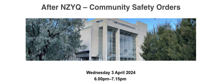 Where does the @HighCourtAus decision in NZYQ leave us? Find out tonight w/@ProfGWilliams @UNSWLaw, @SanmatiVerma @humanrightsHRLC & NSW Public Defender Paul Coady. Register to attend online, or for one of a couple of in-person seats left in Sydney: bit.ly/3xsLxG8