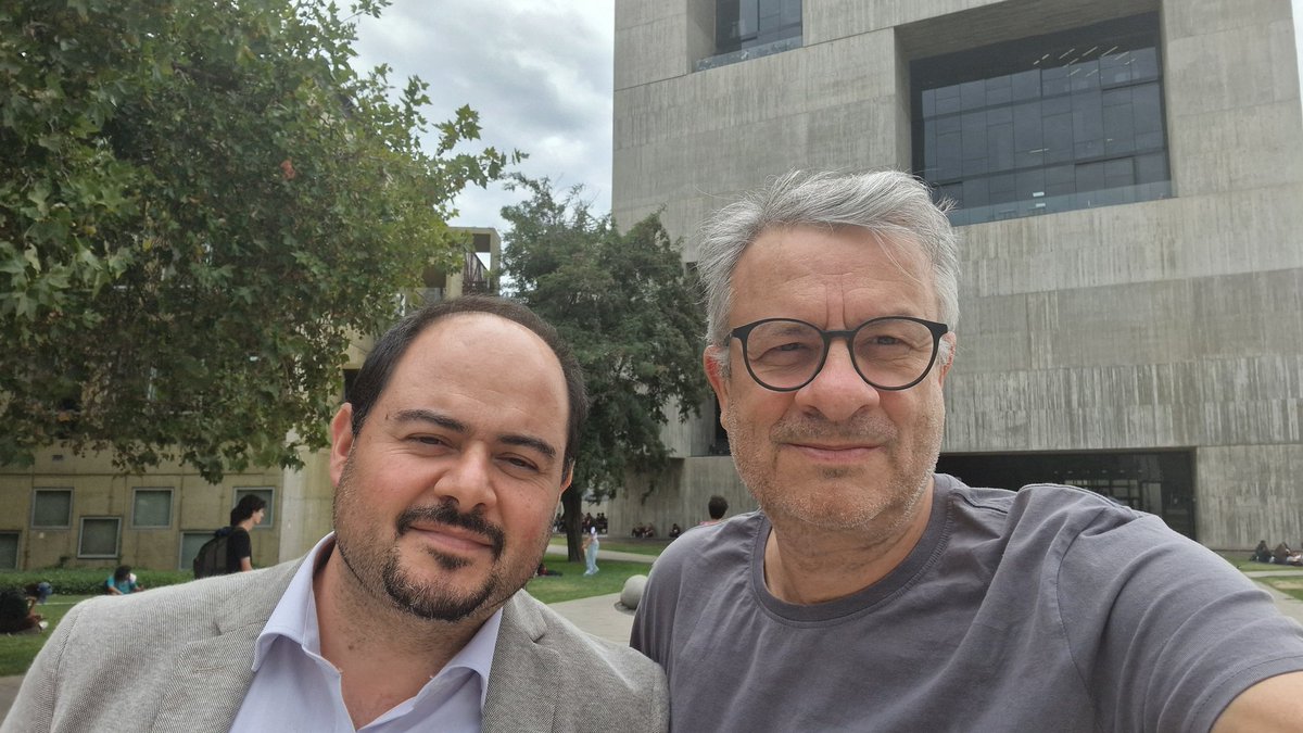 Great day with Samuel Hevia, dean of Physics of Pontificia Universidad Católica de Chile
