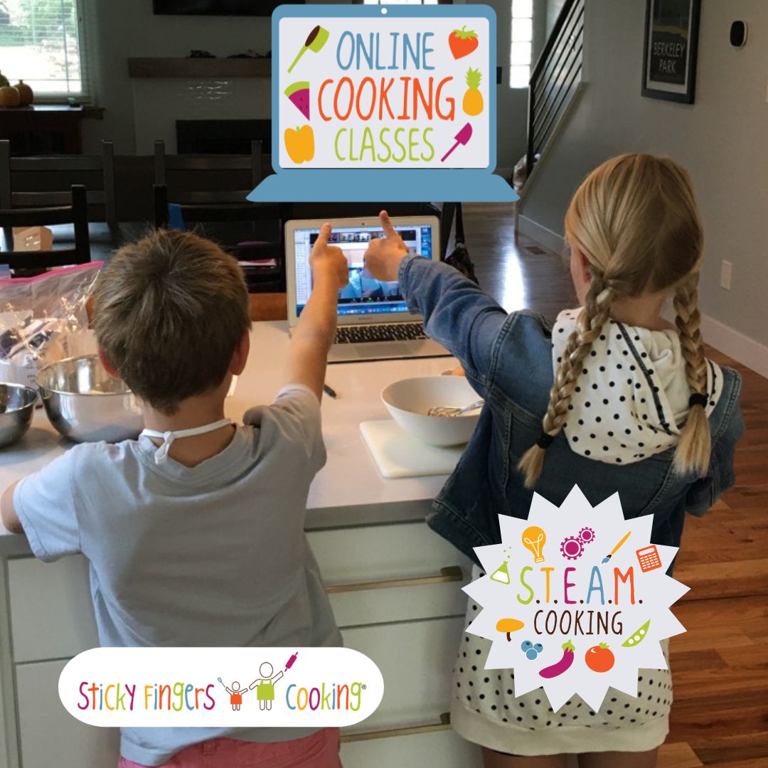 Your #kids will love our next virtual #CookingClass - S.T.E.A.M. #Cooking! 💻 S.T.E.A.M. Cooking Class 💻 1 #OnlineCookingClass Thursday, April 25th 4:00pm - 5:00pm/ 6:00pm - 7:00pm ET Find this class and all our online classes here: stickyfingerscooking.com/courses?progra… #KidsCooking #STEAM