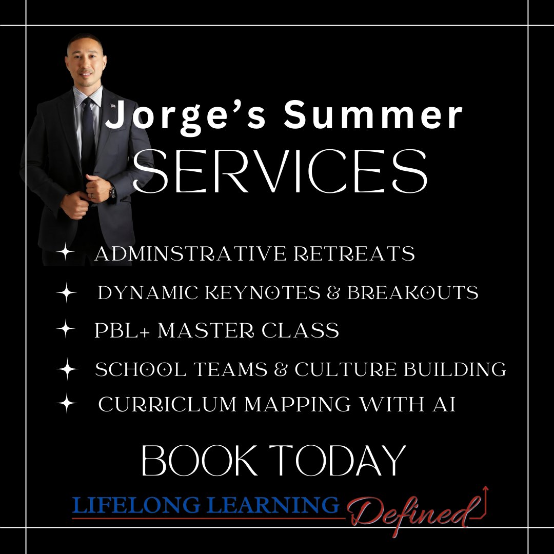 🌟 Searching for top-notch summer professional development opportunities for your leaders and teachers? 🌟

Bring Jorge Valenzuela to Your School, Conference, or Event! 🎉

Popular Options

1. Energize your leadership with a full or half-day Administrative Retreat! 💼✨

2.