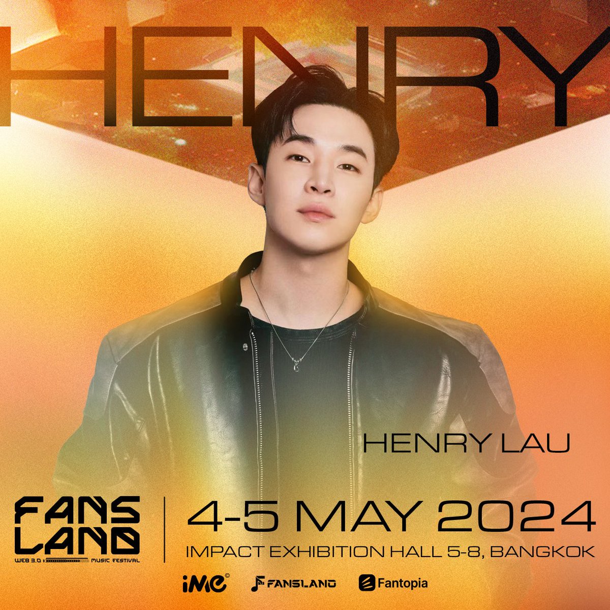 Can you make a guess for our next line up? As a multi-instrumentalist singer known for epic live performances. Drumroll… And the next genius artist we are going to announce is 𝗛𝗘𝗡𝗥𝗬 𝗟𝗔𝗨! #HENRYLAU #HENRY #fanslandmusicfestival #fansland #WAGMI #iMe #iMeThailand #iMeAsia