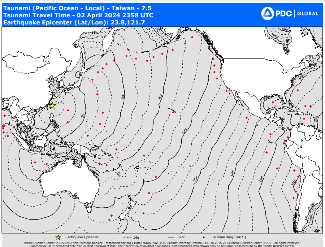 PDC_Global's tweet photo. PDC is monitoring the potential impacts of the recent M7.5 #earthquake and #tsunami warning for #Taiwan.
We will post additional information as it becomes available from scientific reporting authorities.
#TaiwanEarthquake #taiwantsunami #disasteraware #SaferWorld
