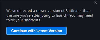 arsonoptics's tweet photo. @BlizzardCS i continue to receive this error message even after deleting my old desktop shortcuts and creating a new one from directly inside the battle net app. how can i resolve? https://t.co/j3dkabAcBY