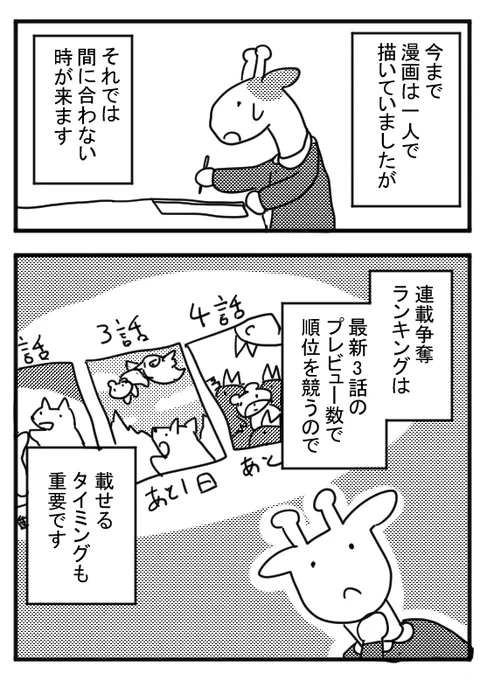 『漫画制作裏話』10
 小さい子供が二人いて    
 連載争奪戦と連載を      
どう乗り切ったかのエッセイ漫画です。    
 #エッセイ漫画 
#漫画が読めるハッシュタグ
📷 