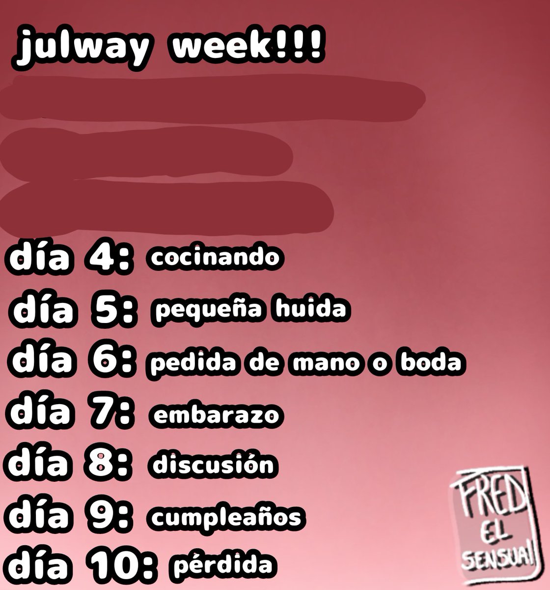 fred_sensual's tweet image. Dia 7: embarazo
Julwayweek 2020