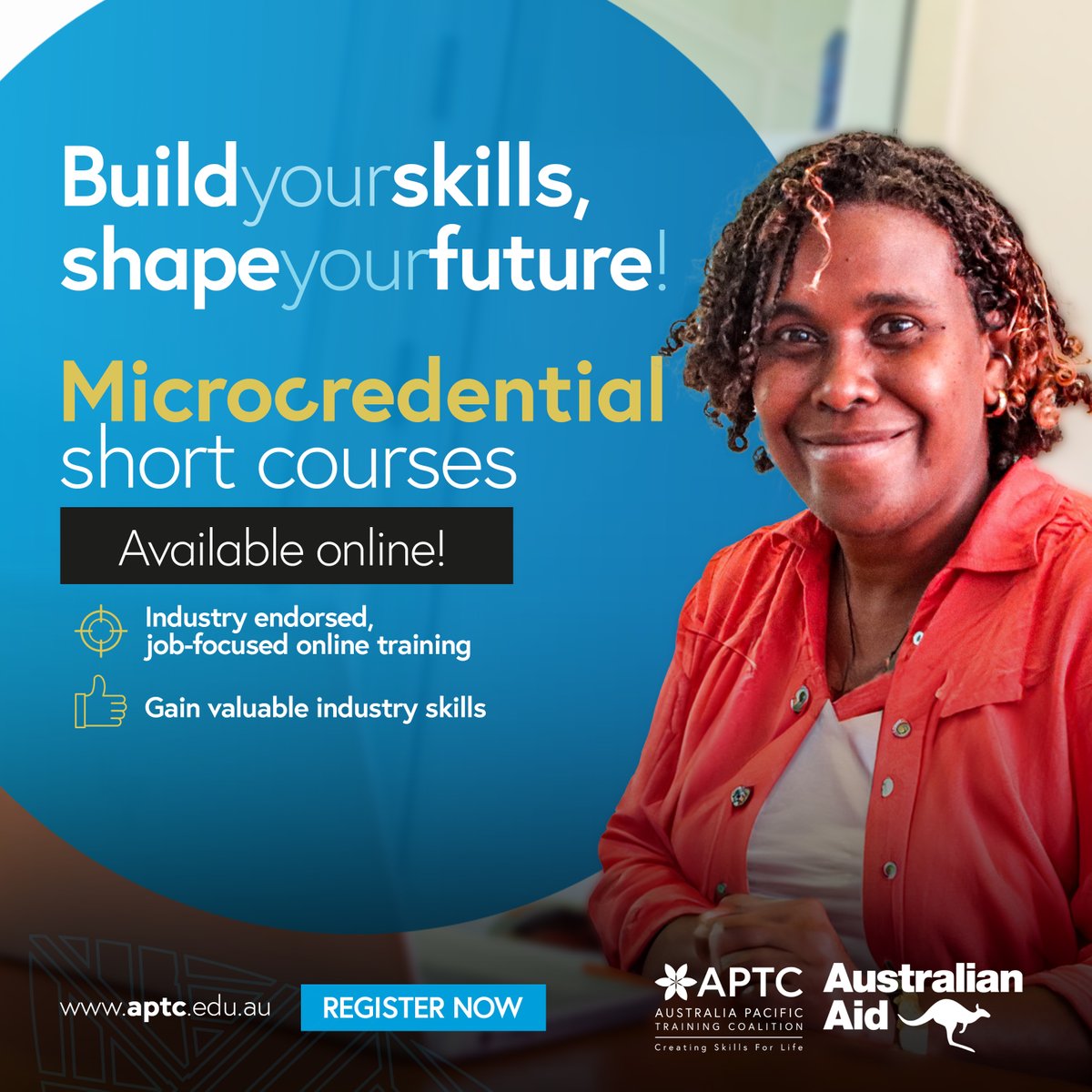 💻📱 Unlock your potential with our range of fully subsidised #APTC microcredential courses! Access more information 👉 bit.ly/3PyEF06 #CreatingSkillsforLife #Microcredentials