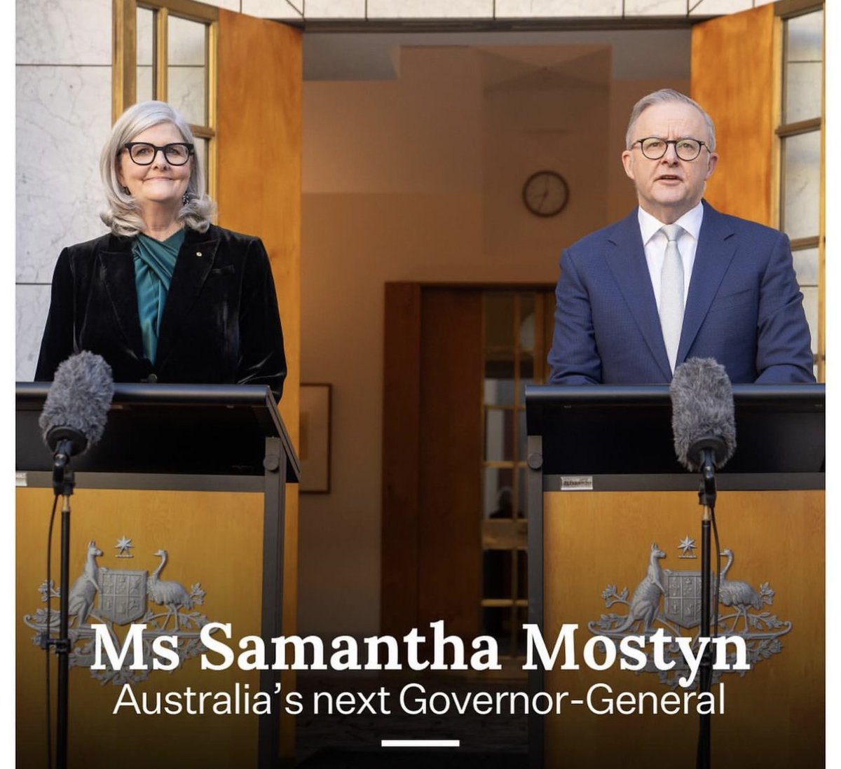 Sam Mostyn, Australia’s next Governor-General. So very proud of Sam. 👏👏🇦🇺🇦🇺