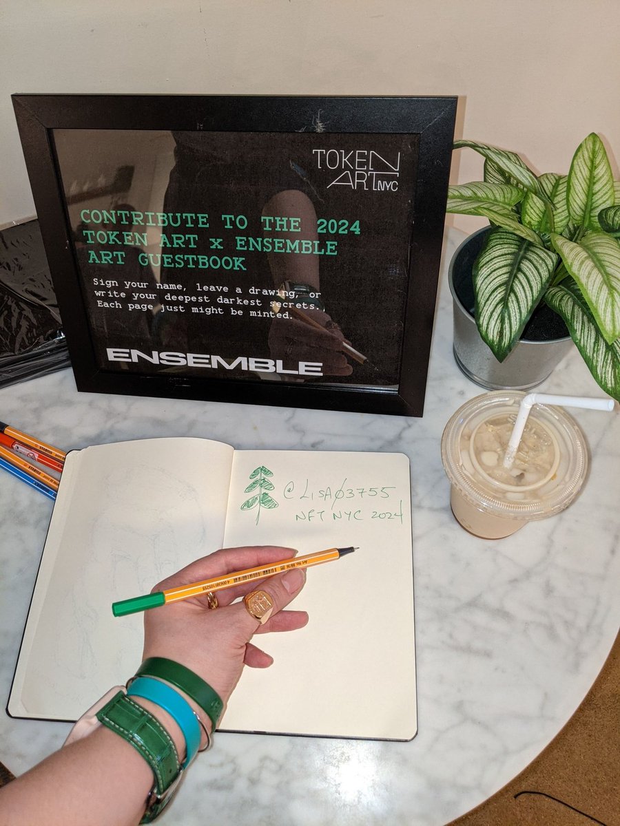 Guestbook for <a href="/TokenArtNYC/">Token Art NYC</a> today <a href="/Station3NYC/">Station3 - Crypto Hub NYC</a>. 💚✨

#NFTNYC2024 #NFTNYC2024 
#NFT #Web3

Cc <a href="/_GenArtworks_/">Generative Artworks</a> <a href="/BobLoukas/">Bob Loukas 🗽</a>