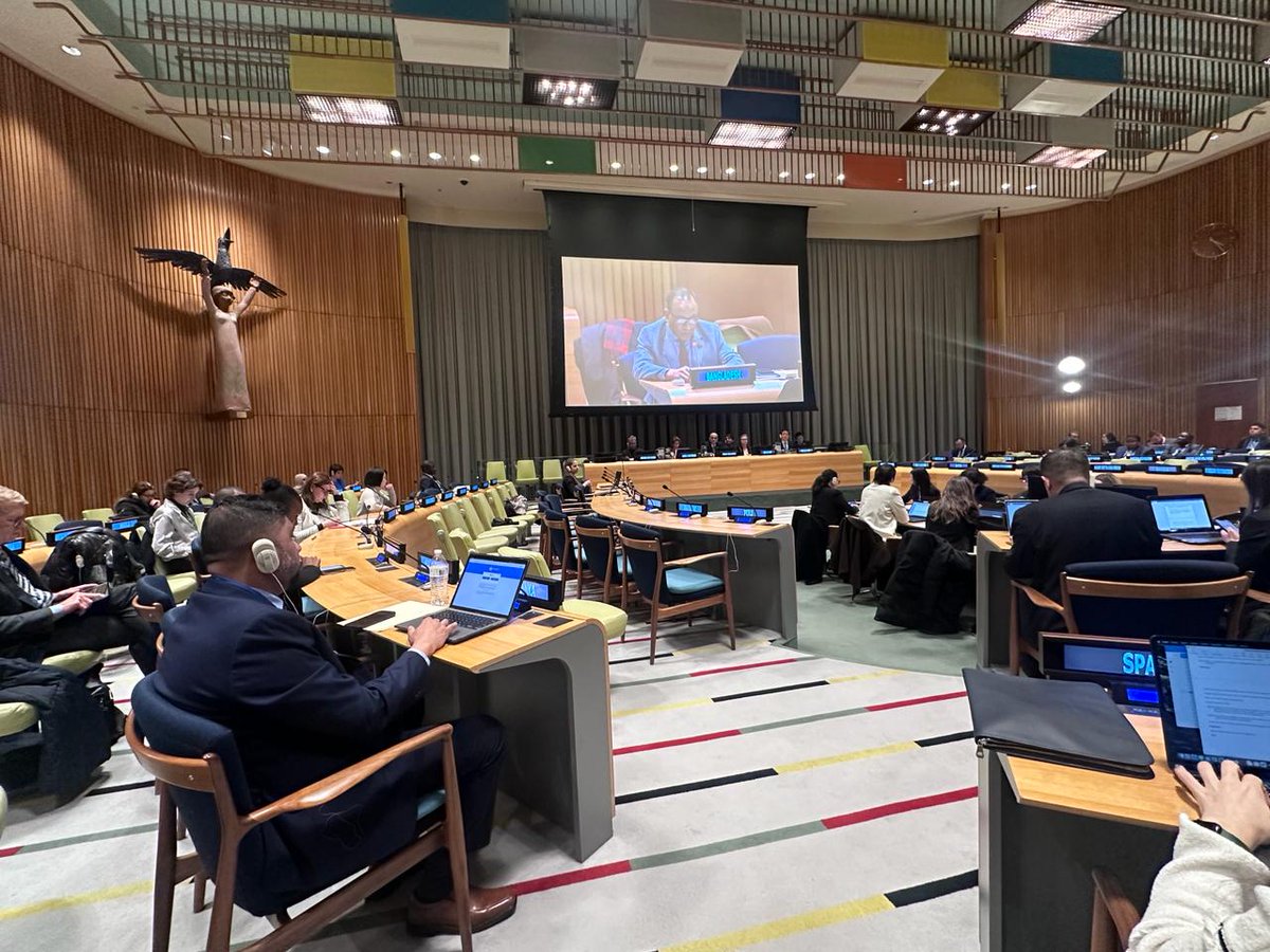 'If we fail to address such inhumane atrocities of unprecedented scale since WWII against Palestine, subjecting the entire nation, I wonder, we may not have the moral authority to prescribe solution to security '-🇧🇩PR @muhammad_muhith at informal plenary meeting on Human Security