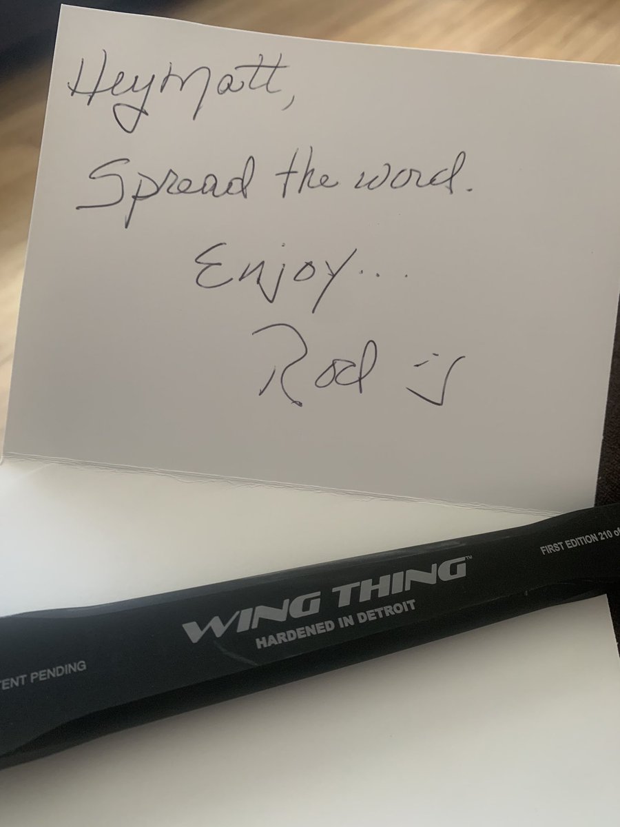 Huge THANK YOU to my buddy @RodMorgenstein for the great “WING THING”!  A must for any drummer with those overtightened wing nuts at the end of the night! 🥁🥁