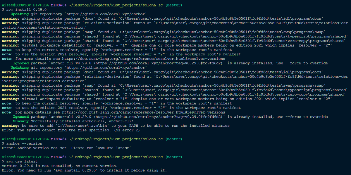 HippyDreaded's tweet photo. Day #5 of #30DaysOfBlockchain,

Not much significant progress, spent all day trying to install anchor. Will give this another shot tomorrow. I should be able to get it then.

Job hunting: Applied to 1 job opening https://t.co/ytPztzELZ4