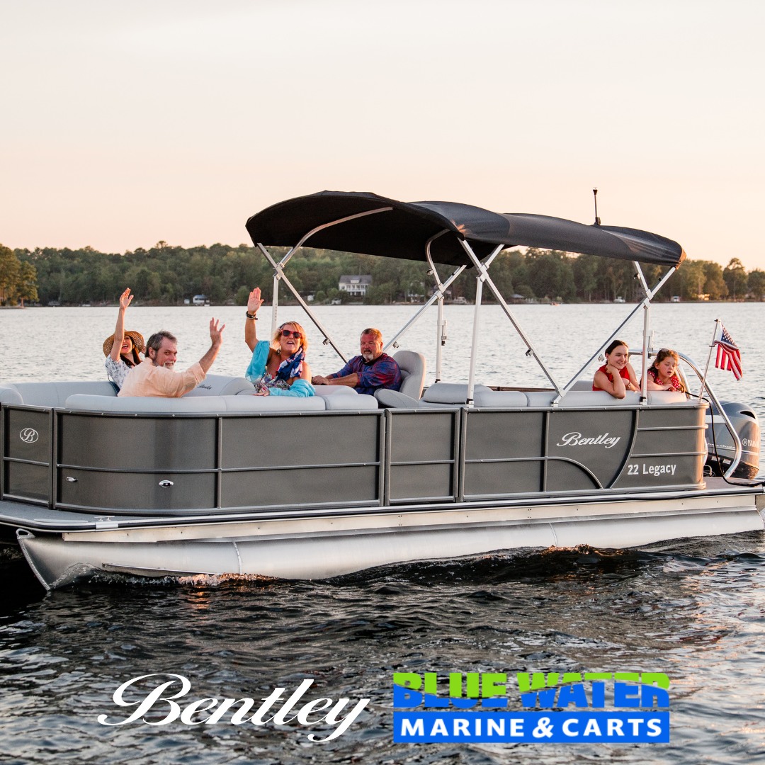 Oh hey 👋 Where did we get our new Bentley pontoon from? Blue Water Marine and Carts, of course!

#VestaviaAL #TrussvilleAL #AlabasterAL #PelhamAL #BirminghamAL #TuscaloosaAL #HuntsvilleAL #DecaturAL #OxfordAL #PellCityAL #HopeHullAL