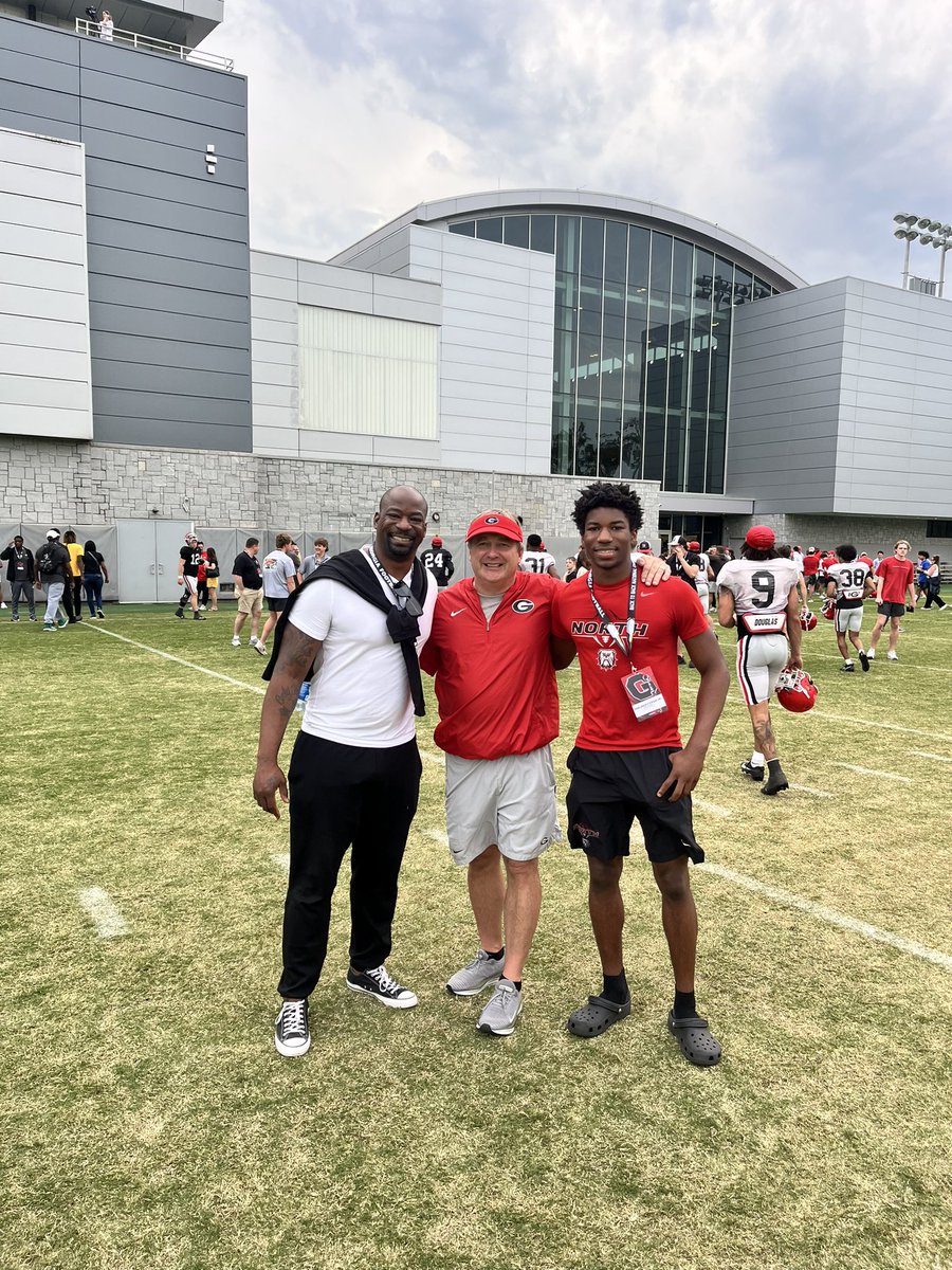Had a great time at UGA today, thank you for the invite! @NGHSFootball @coachDMetcalf @_ttnoblesjr @KirbySmartUGA