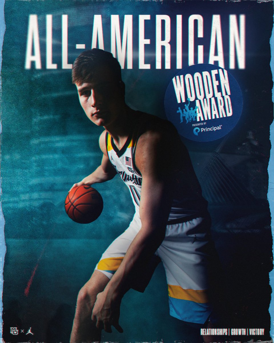 Another All-American honor for TK! @WoodenAward | #MUBB