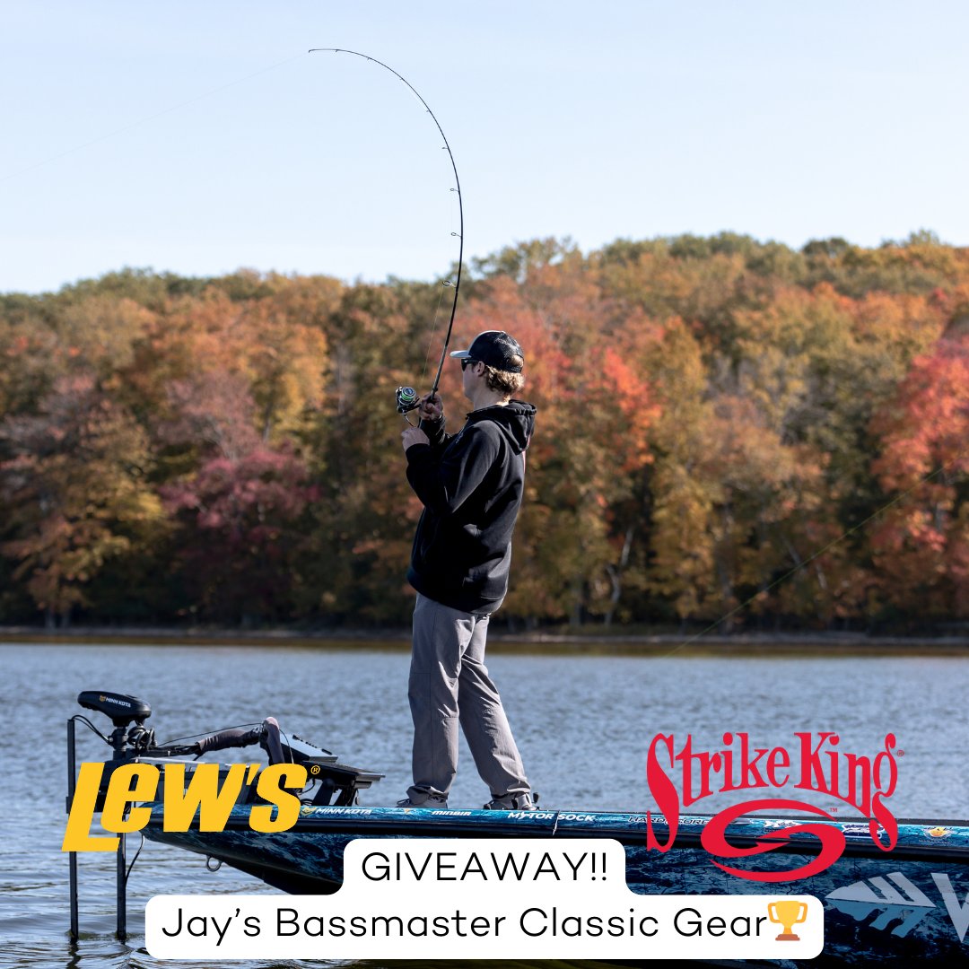 🚨GIVEAWAY ALERT🚨 Enter to win Jay Przekurat’s gear that he used during the 2024 Bass Pro Shops Bassmaster Classic!! Giveaway Ends April 15, 2024 Giveaway Prizes: - 5 KVD Elite Jerkbaits - Custom Lite SS Spinning Reel - Custom Lite Series Rod Enter Now: bit.ly/4agaUJP