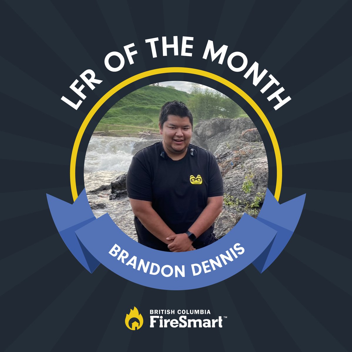 Brandon Dennis is our LFR (Local FireSmart Representative) of the month! As the FireSmart Coordinator for Witset First Nation, he became an LFR to further support his community. Keep up the great work, Brandon! Learn more about Brandon: tinyurl.com/mryd7tv5