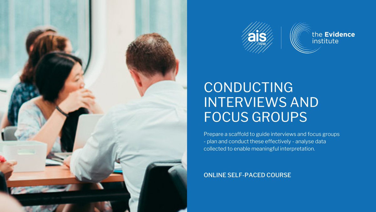 Whether you are a school leader, head of department or a classroom practitioner, conducting interviews and focus groups is a powerful way to collect valuable and in-depth data. Register online: ow.ly/EvEC50QoC1T