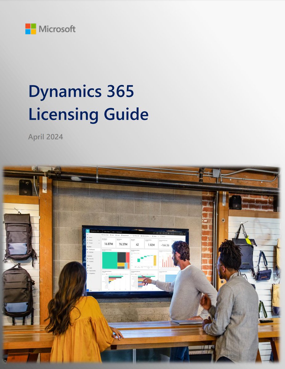 Dynamics 365 Licensing Guide - April 2024 has been updated. Download: go.microsoft.com/fwlink/?LinkId… #Dynamics365 #Dynamics #MSDyn365 #MicrosoftDYN365 #MSDyn365BC #businesscentral