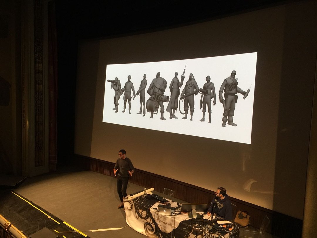 TF2DevTrivia's tweet image. As TF2's character designs were still being finalized, the team brought in core TFC players to test the game. Unfortunately, many of them were not pleased with the art direction the game had taken. Despite this initial negative feedback, the team decided to pursue this art style.