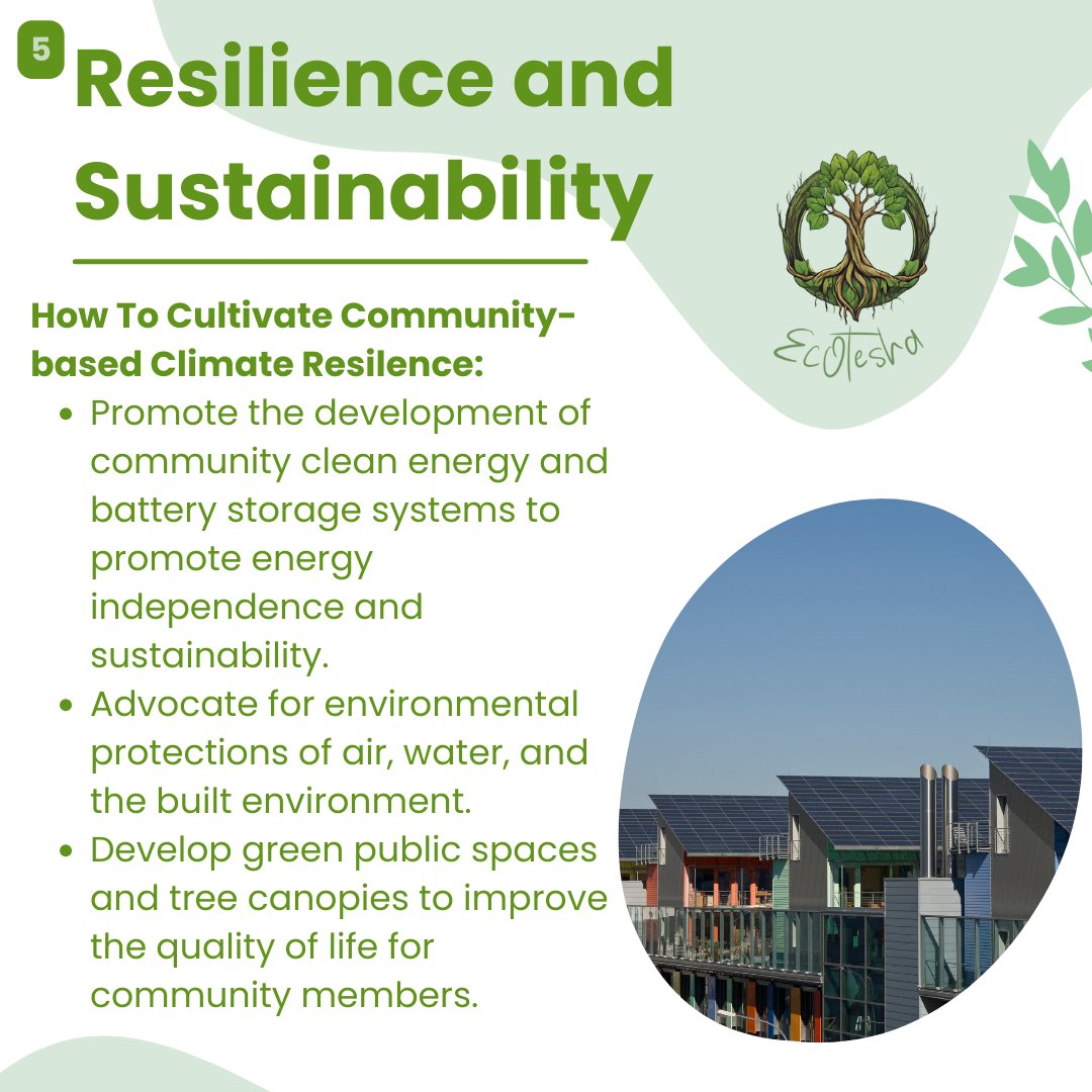 Creating a resilient tomorrow today! 🌱☀️ With EcOtesha, we're embracing sustainable practices and clean energy to weather any storm. Join us in fortifying our community's future. #SustainableLiving #ClimateResilience #ecocommunities #intentionalliving #ecotesha