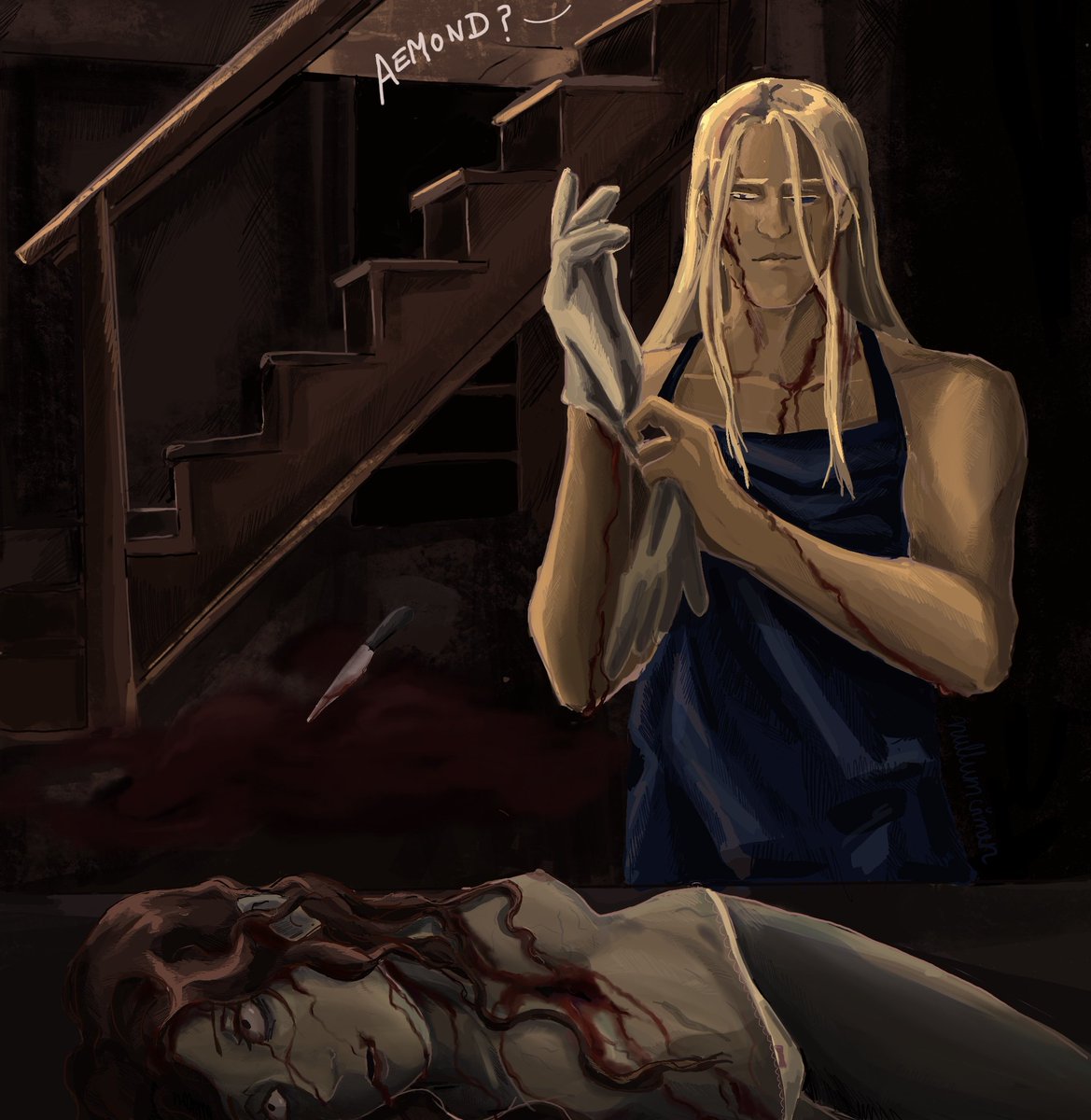 If i can't have you, no one can~
#aegontargaryen #AemondTargaryen #HouseOfTheDragon #aegond #yandere #horror