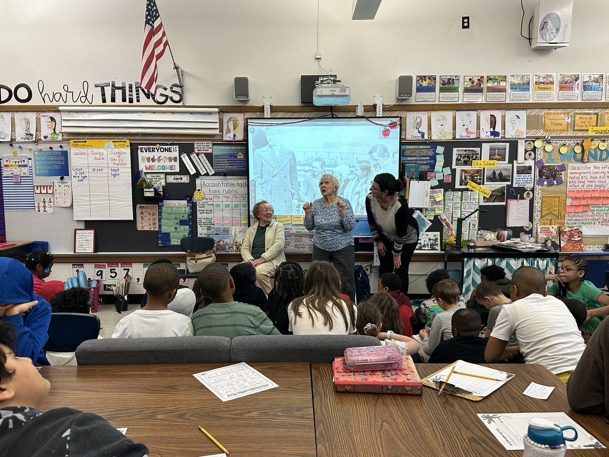 So glad the 4th graders at <a href="/JTRobertsSCSD/">J. T. Roberts School</a> were able to experience hearing another’s persons immigration story! What an awesome connection to their learning! <a href="/ScsdSocial/">SCSD Social Studies</a> #Immigration