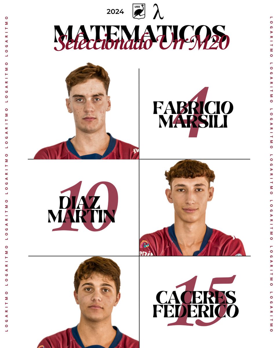Matematicos convocados para disputar un amistoso entre el Seleccionado de @unionderugbyrosario vs @uru_oficial el 17 de Abril.

Felicitaciones matemáticos!