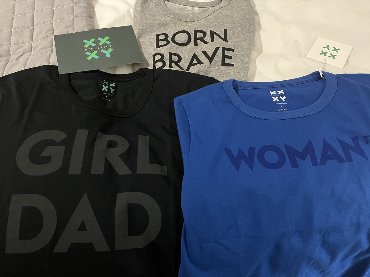 . @JenniferSey - Papa Bear, Mama Bear, and Baby Girl Bear are ready for our weekend hike. #SparkleAndShine #TitleIX #SaveWomensSports @Riley_Gaines_ @Martina