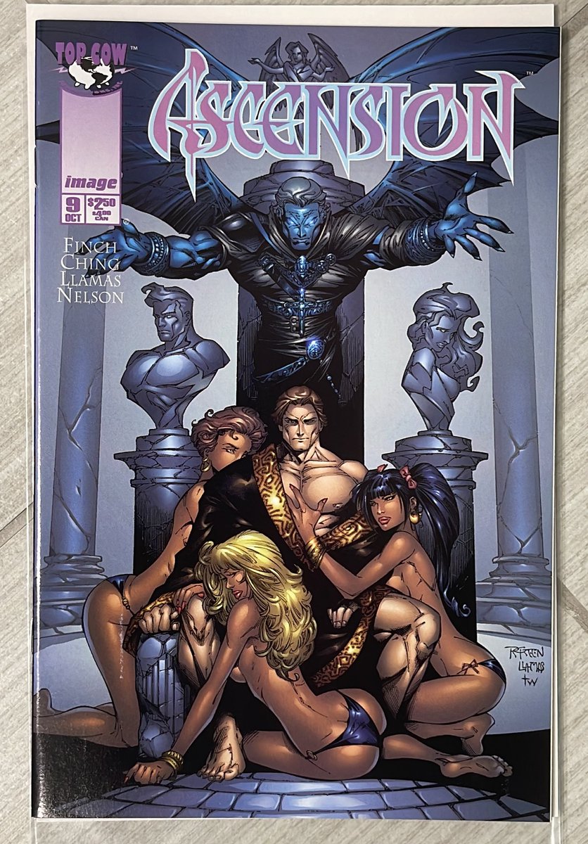 Our second @TopCow classic tonight is Ascension #9! A whole host of creators again in this issue. And a great cover by @randygreenart1 Llamas and Wengler! #Ascension #topcow #comics