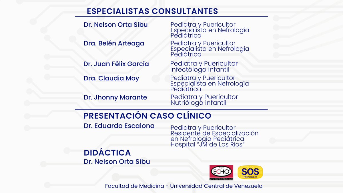 #UCV #FacultadDeMedicina #SOSTelemedicina #ProyectoECHOUCV #CasosClínicos #IMT