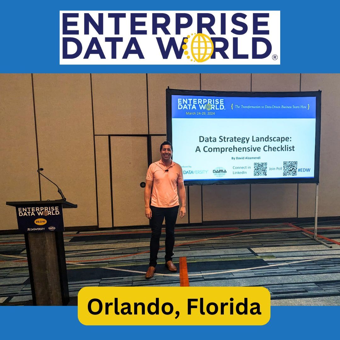 david_alzamendi's tweet photo. Had a fantastic time presenting a session and running a workshop at Enterprise Data World in Orlando, Florida, USA! Looking forward to returning in the future.

#EDE #EnterpriseDataWorld #EDW2024 #ActionableDataAnalytics https://t.co/LpNSv7aCOh