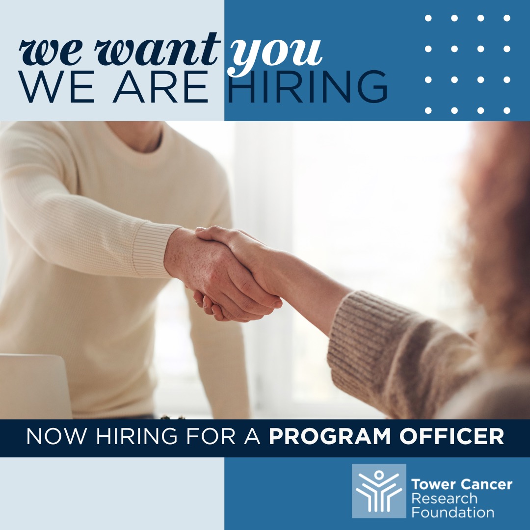 WE WANT YOU! #wearehiring

@TowerCancer is dedicated to funding innovative cancer research and providing support services to cancer patients

towercancer.org/careers

#cancerresearch #patientsupport #programofficeropportunity #nonprofitcareers #beverlyhills