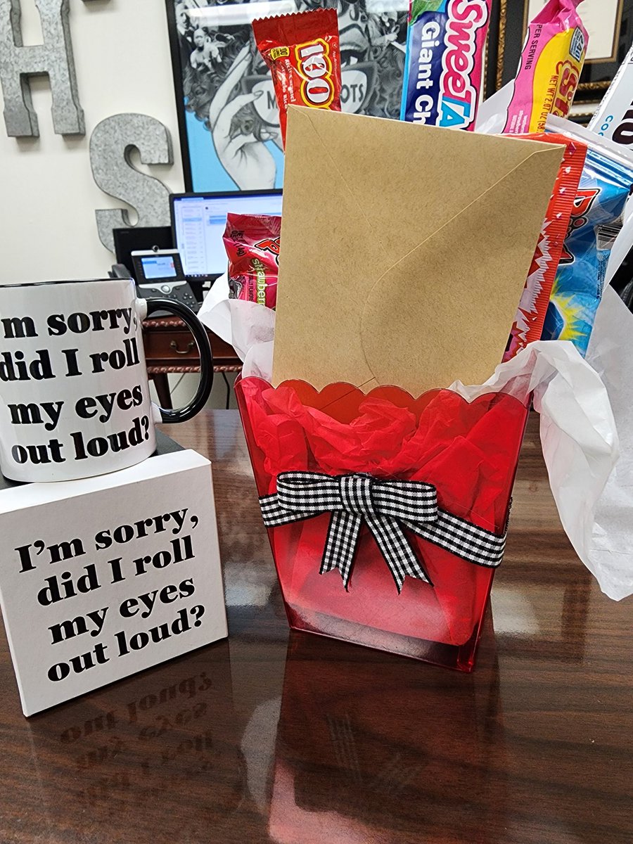 Today was the beginning of Assistant Principal week ! Look what I got!!
P.S. I never roll my eyes! Lol!