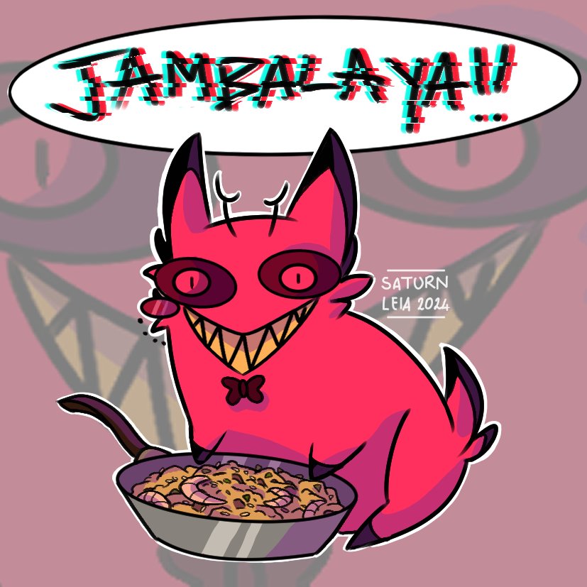 sticker design with cat alastor, can't decide which is better, bubble or no bubble? #HazbinHotel #HazbinHotelAlastor #HazbinHotelFanart #Alastor
